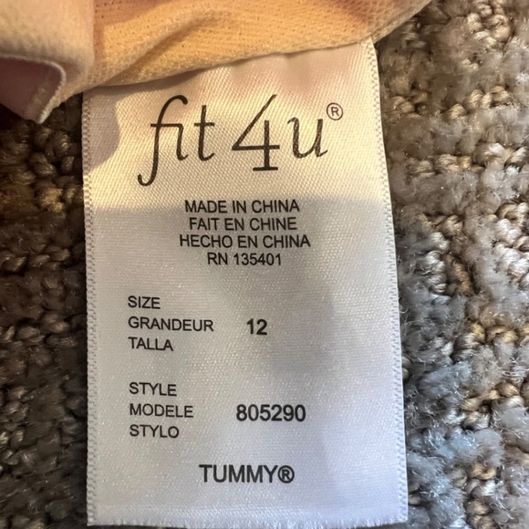 NWT pink and white striped Fit 4U tankini top size 12 - Picture 4 of 4